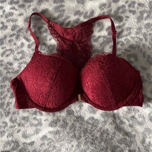 Lace Burgundy Bra
